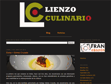 Tablet Screenshot of lienzoculinario.com